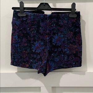 Kimchi Blue Multicolor Velvet High Waist Shorts